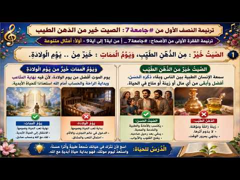 ترنيمة النصف الأول من #جامعة7: الصيت خير من الدهن الطيب (سؤال النغمة لأي لحن كنسي ولأي ترنيمة حديثة؟